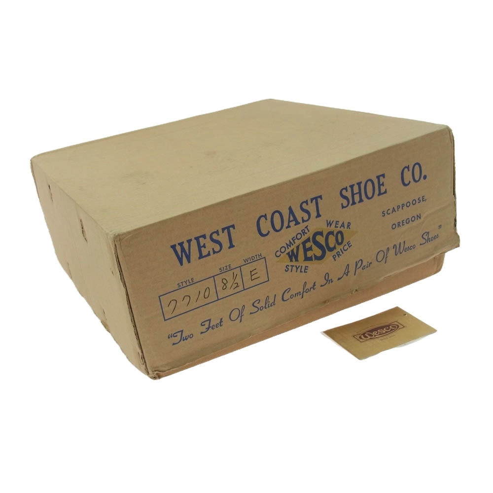 WESCO ウエスコ 7710 日本限定 ジャパンエディション BOSS ナローボス エンジニアブーツ ブラック系 8.5【中古】