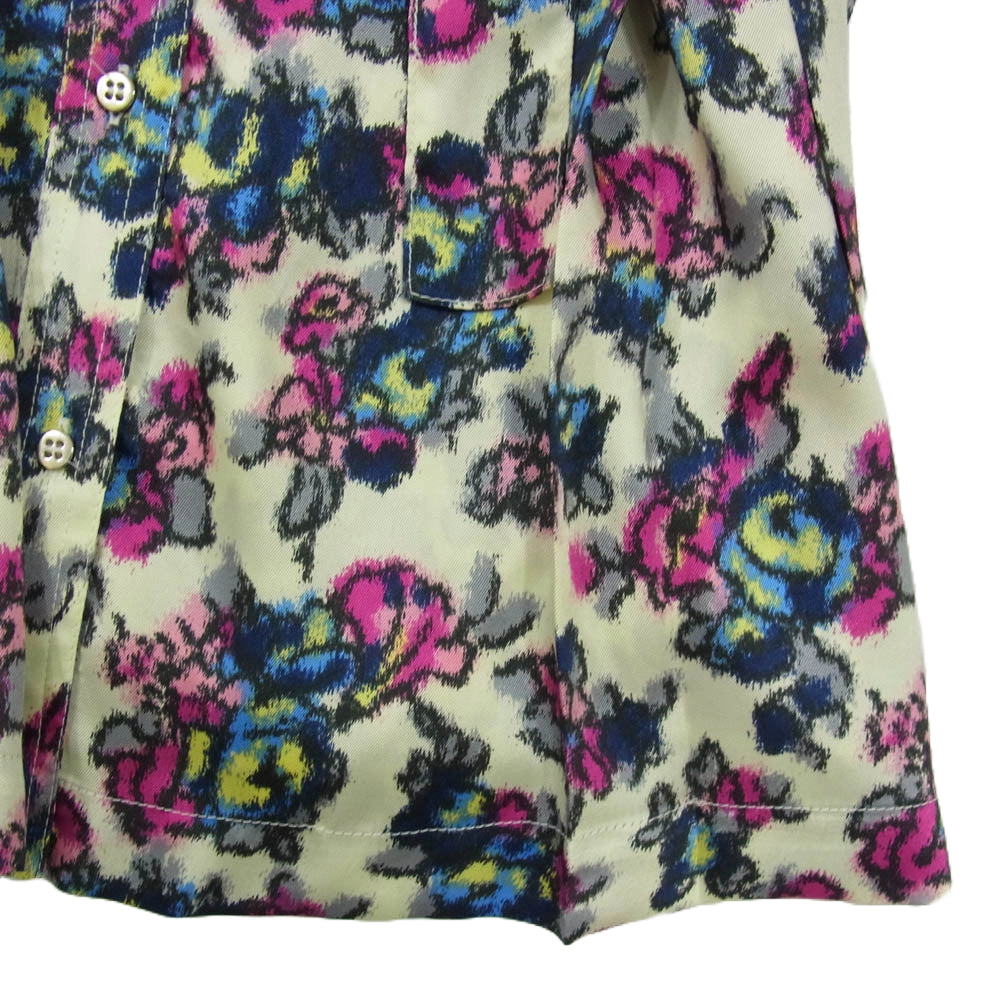 MAX&CO マックスアンドコー 花柄 フローラル フラワー 総柄 フリル 長袖 シャツ ワンピース マルチカラー系 44【中古】