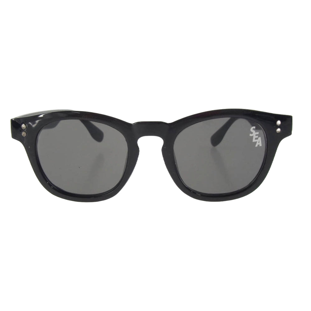 WIND AND SEA ウィンダンシー WDS-O-YAS5-23-Q4-02 YOU AND SEA CUSTOM SUNGLASS カスタム ロゴレンズ サングラス アイウェア ブラック系【中古】 WIND AND SEA ウィンダンシー WDS-O-YAS5-23-Q4-02 YOU AND SEA