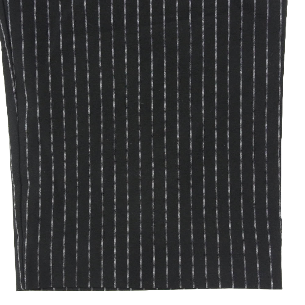 GOD SELECTION XXX ゴッドセレクション ストライプ イージー パンツ ブラック系 L【中古】