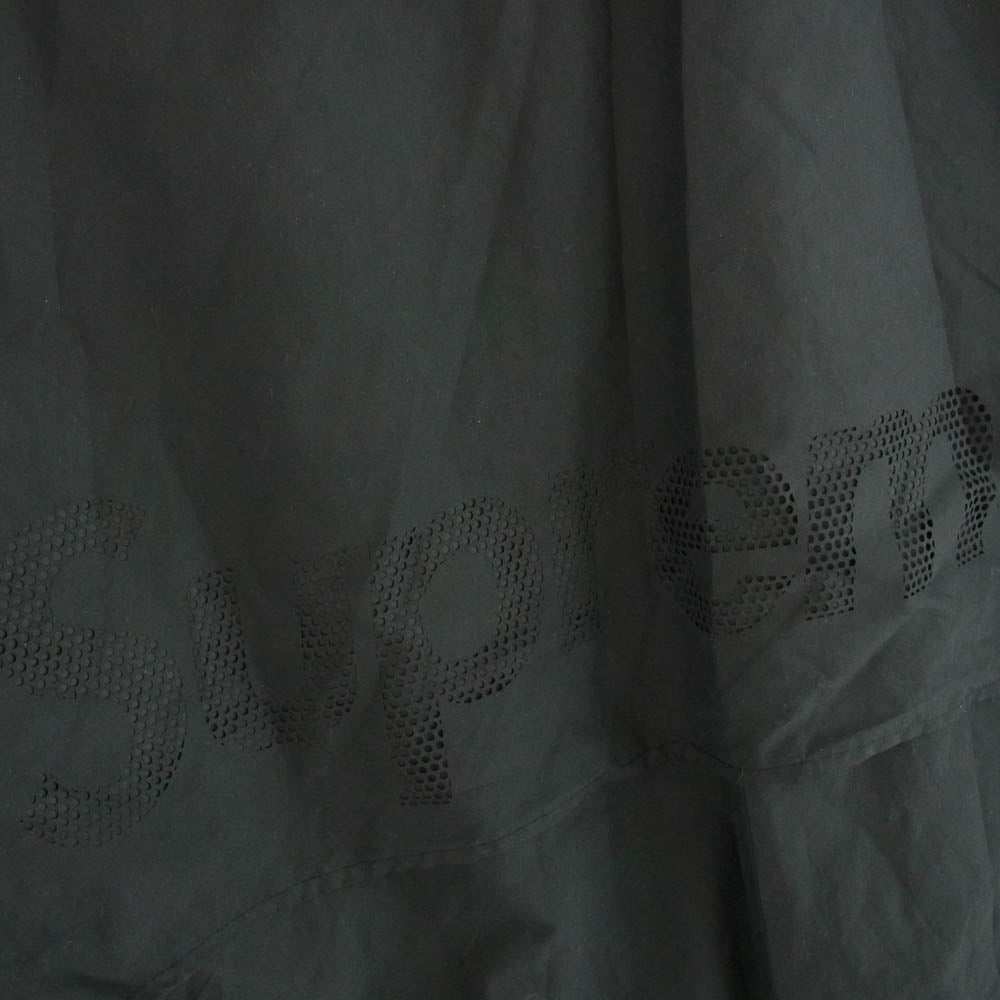 Supreme シュプリーム 23SS Lightweight Nylon Hooded Jacket バックロゴ ナイロン フーデッド ジャケット ブラック系 M【中古】