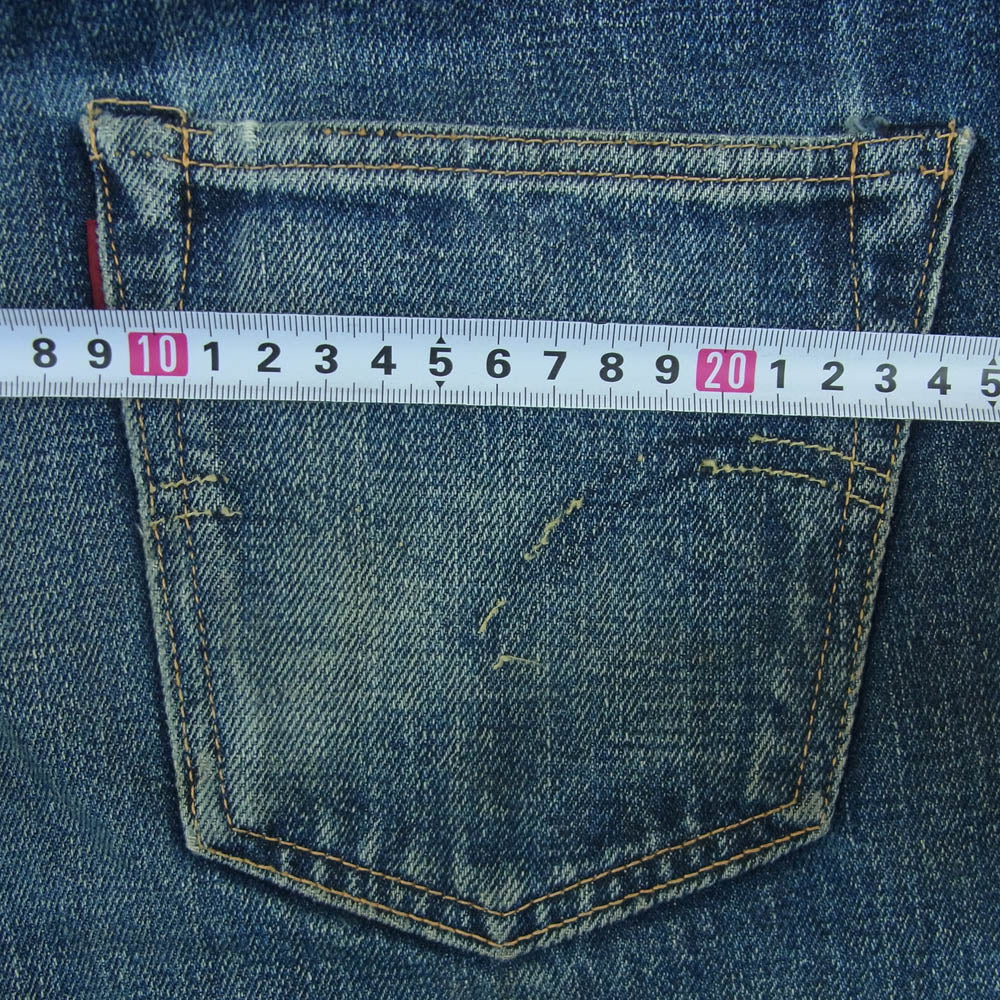 Levi's リーバイス 47501 日本製 501XX 1947年モデル デニム パンツ コットン インディゴブルー系 W38【中古】