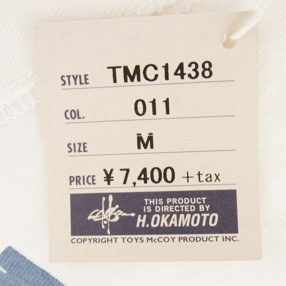 TOY'S McCOY トイズマッコイ 14SS TMC1438 U.S. AIR FORCE MILITARY TEE ミリタリー Tシャツ 半袖カットソー オフホワイト系 M【新古品】【未使用】【中古】