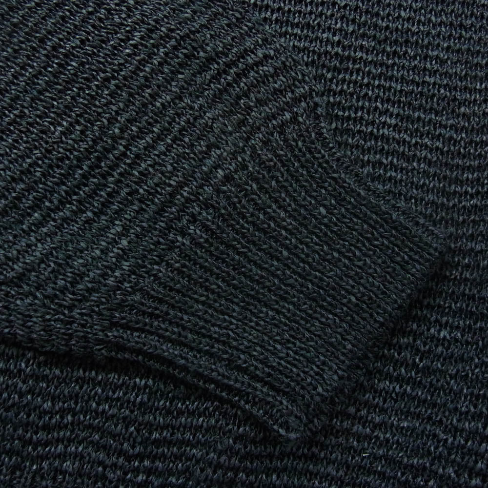 クリスタセヤ WASHI PAPER BOATNECK SWEATER 和紙 スウェット サマー ニット ブラック系 M【新古品】【未使用】【中古】