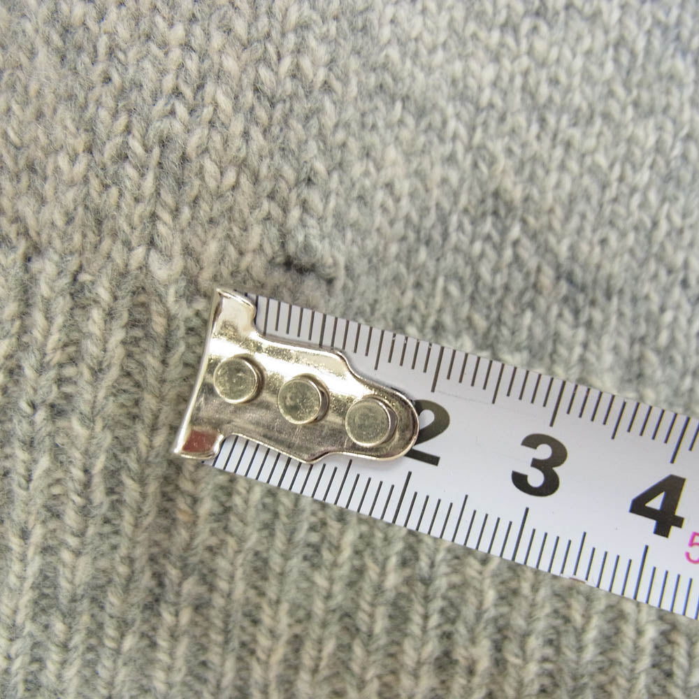 COMOLI コモリ 21AW U03-06007 ラムズ ウール ガンジーネック ニット グレー系 F【中古】