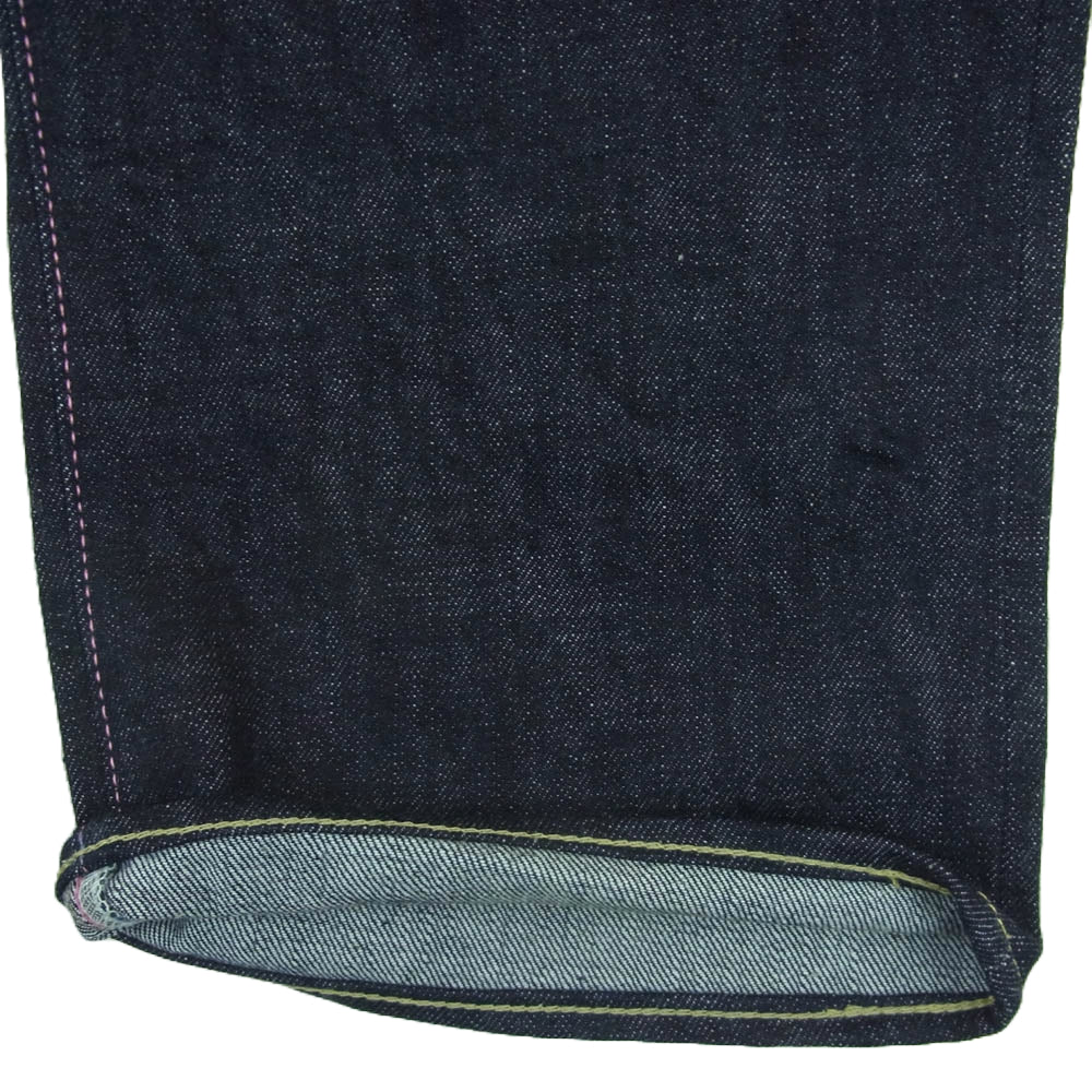MOMOTARO JEANS 桃太郎ジーンズ G014-MB 銅丹 特濃 スリムテーパード ボタンフライ デニム パンツ インディゴブルー系 34【美品】【中古】
