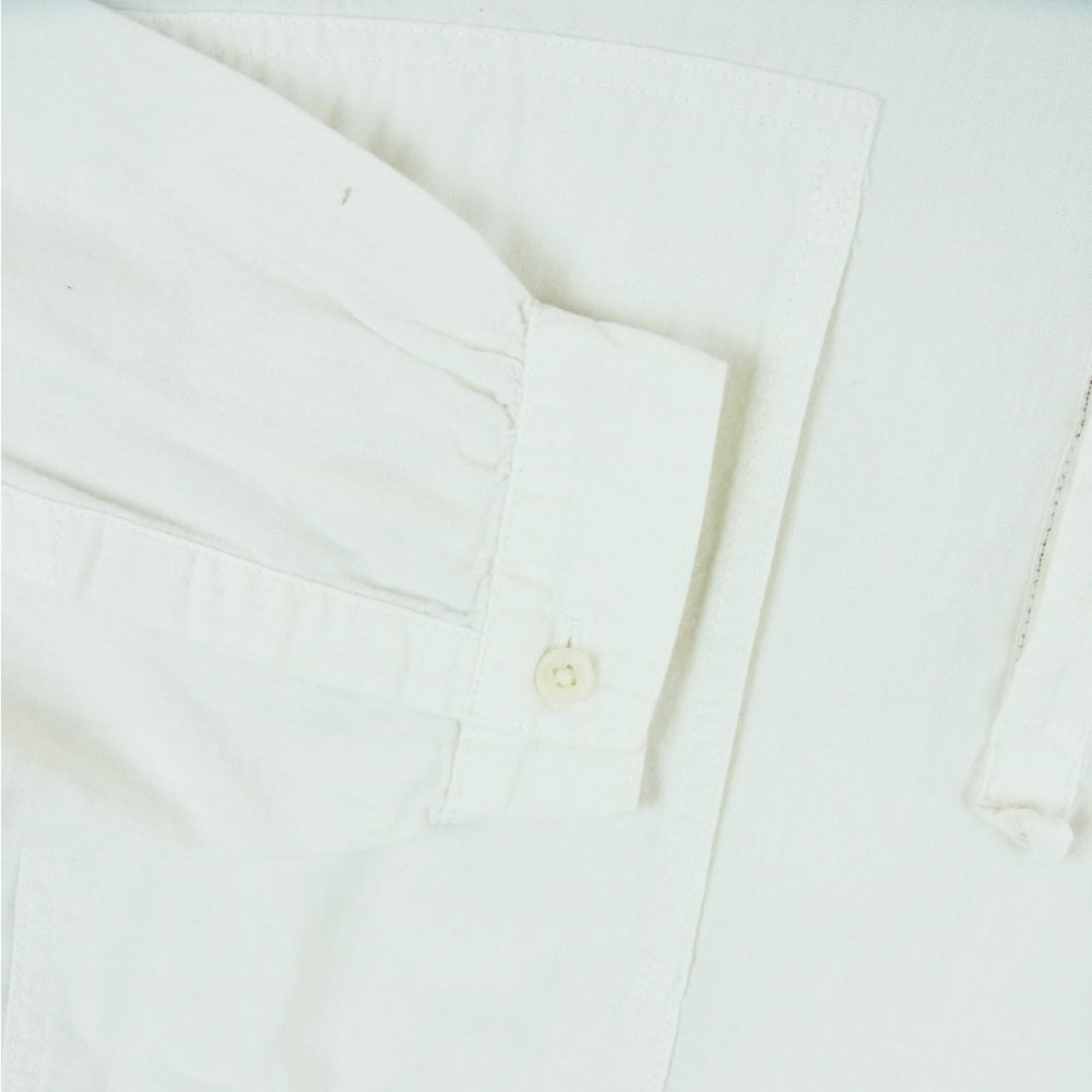 PORTER CLASSIC ポータークラシック STAND COLLAR LONG SMOCK SHIRT スタンドカラー ロング スモック シャツ 長袖 オフホワイト系 2【中古】