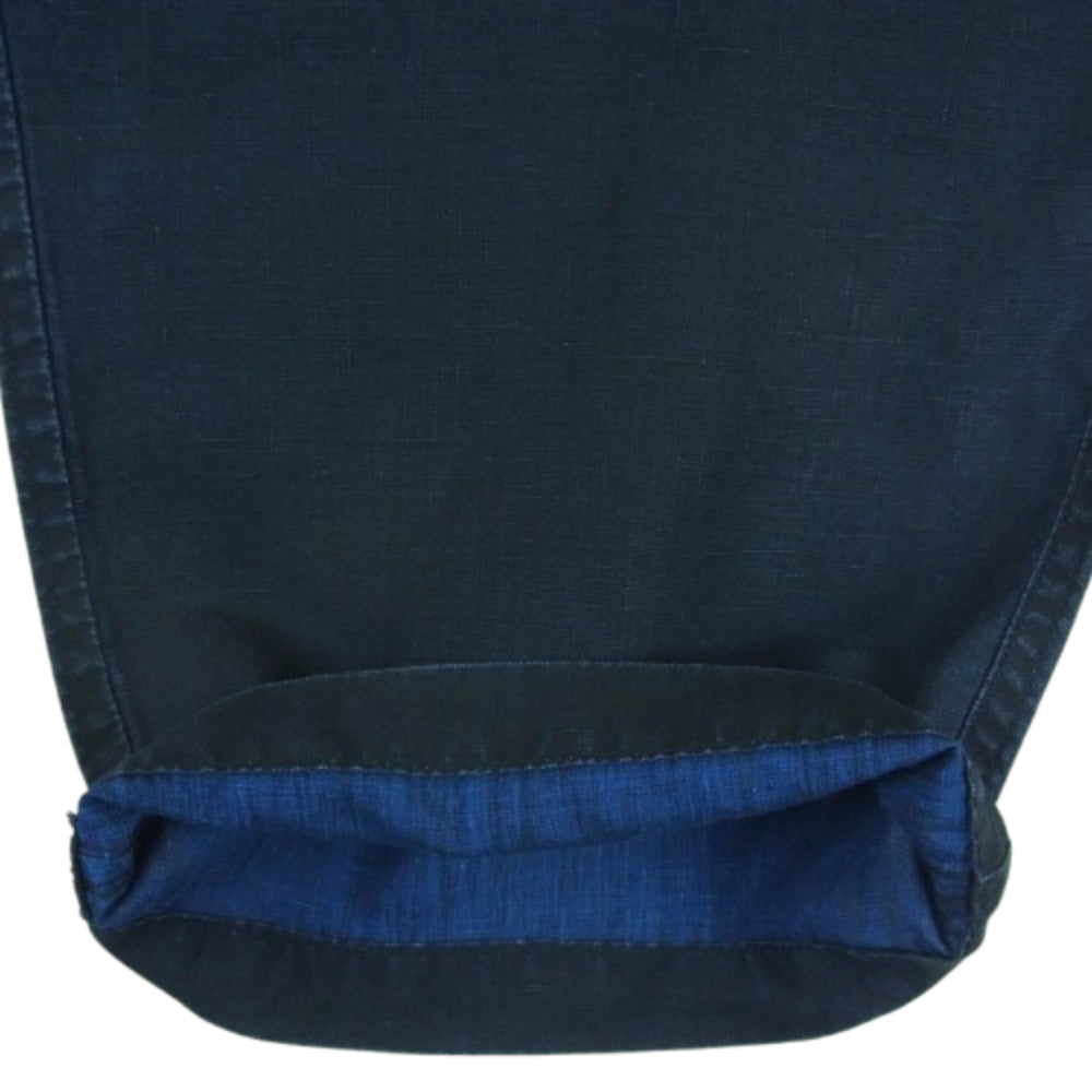 PORTER CLASSIC ポータークラシック FARMER'S LINEN PANTS ファーマーズ リネン パンツ ネイビー系 2【中古】