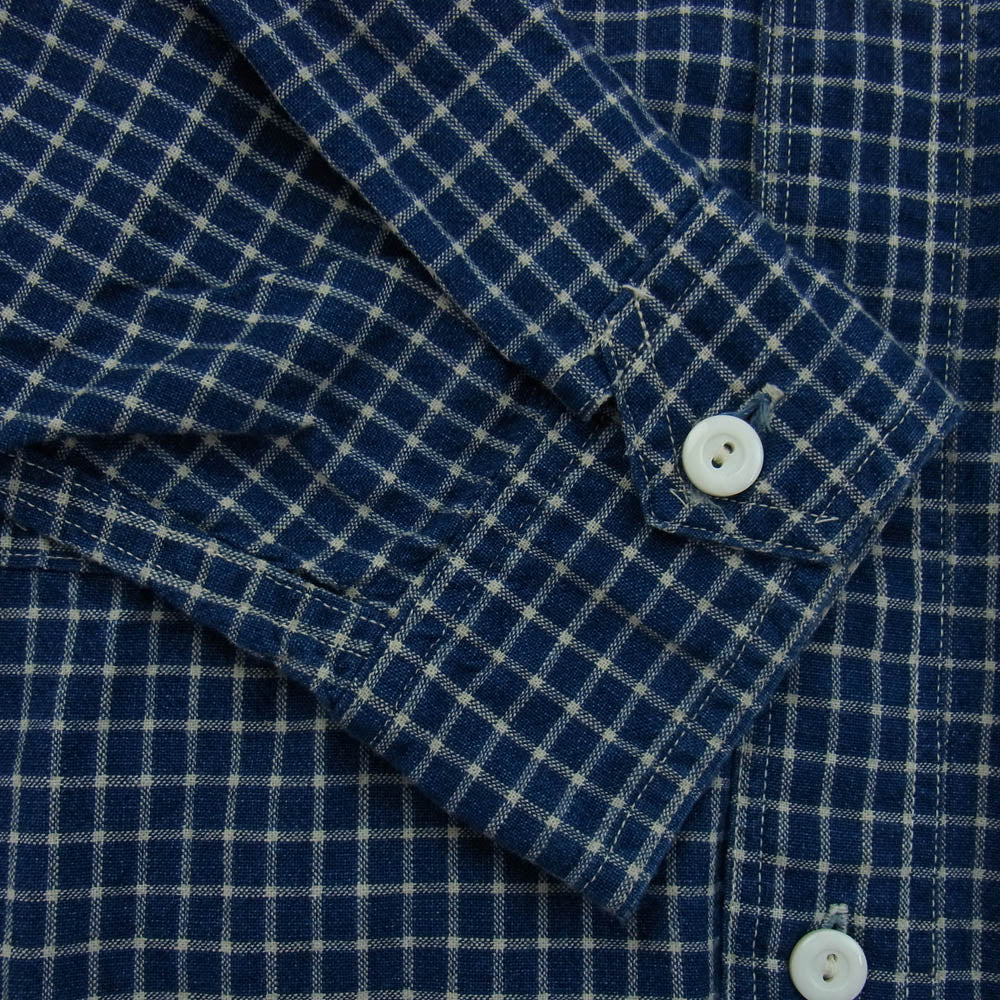 POST OVERALLS ポストオーバーオールズ 1206-CLC1 No.6 Shirt 長袖 シャツ ブルー ブルー系 L【中古】