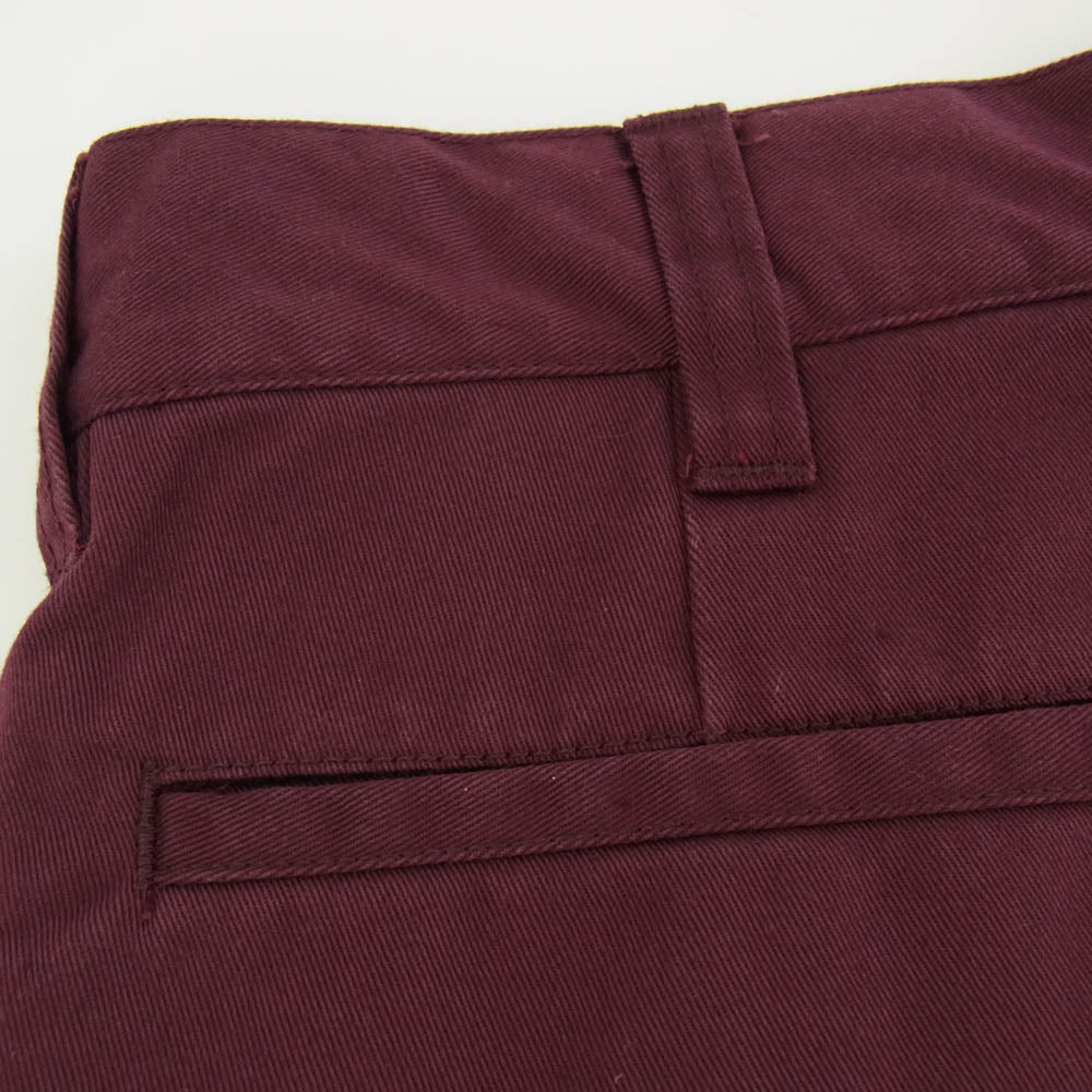 Supreme シュプリーム Work Short ワークショーツ ショート パンツ チノ エンジ系 32 ワインレッド系 32【中古】