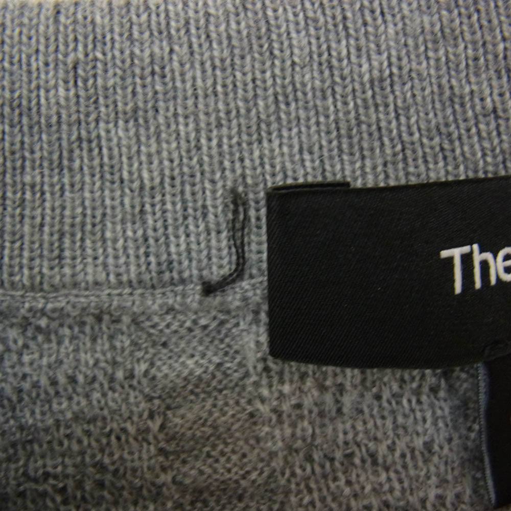 theory セオリー ウール ニット トップス 長袖 ロングスリーブ 丸首 クルーネック グレー系 S【極上美品】【中古】