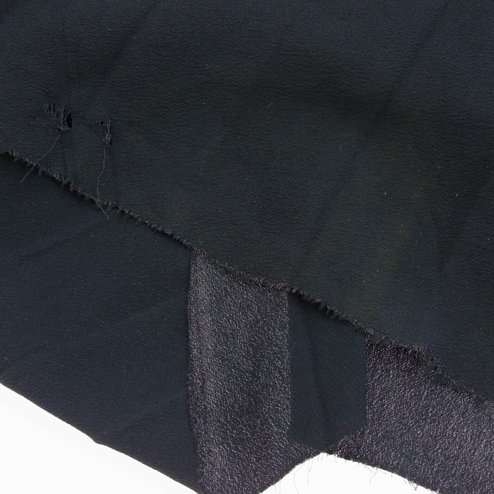 HELMUT LANG ヘルムートラング シルク混 プリーツ スカート ネイビー ダークネイビー系 2【中古】