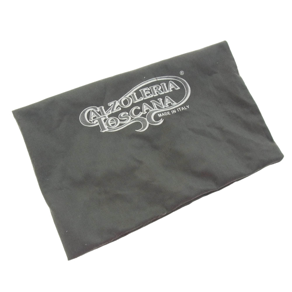 カルツォレリアトスカーナ イタリア製 ウィングチップ レザー シューズ 革靴 ブラック系 40【中古】