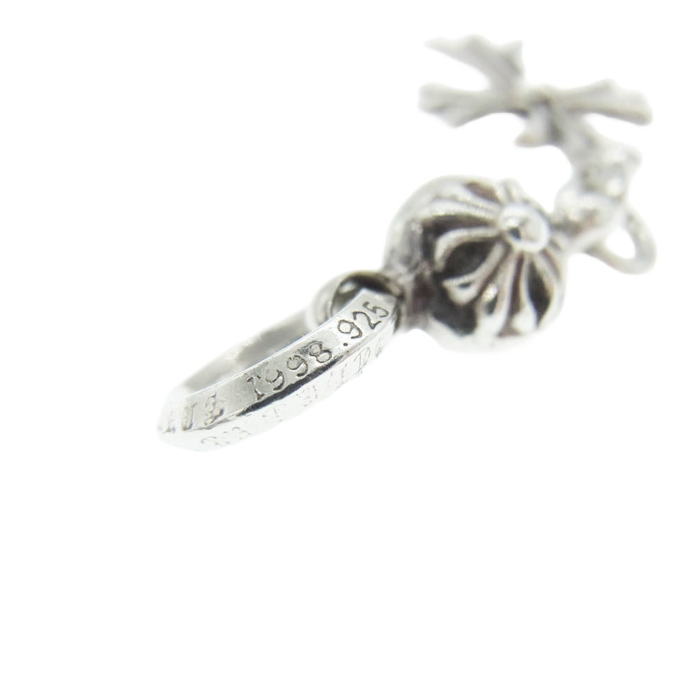 CHROME HEARTS クロムハーツ(原本無) 1B TNY CH CRS 1ボール タイニー CHクロス チャーム ペンダントトップ シルバー系【中古】