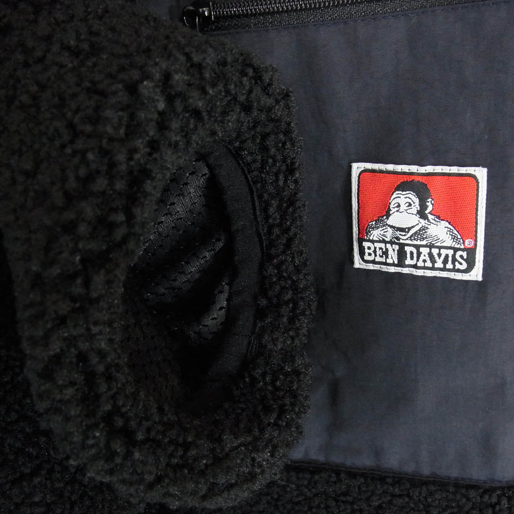 BEN DAVIS ベンデイビス M-1780021 ボア フリース ジャケット ブラック系 XL【中古】