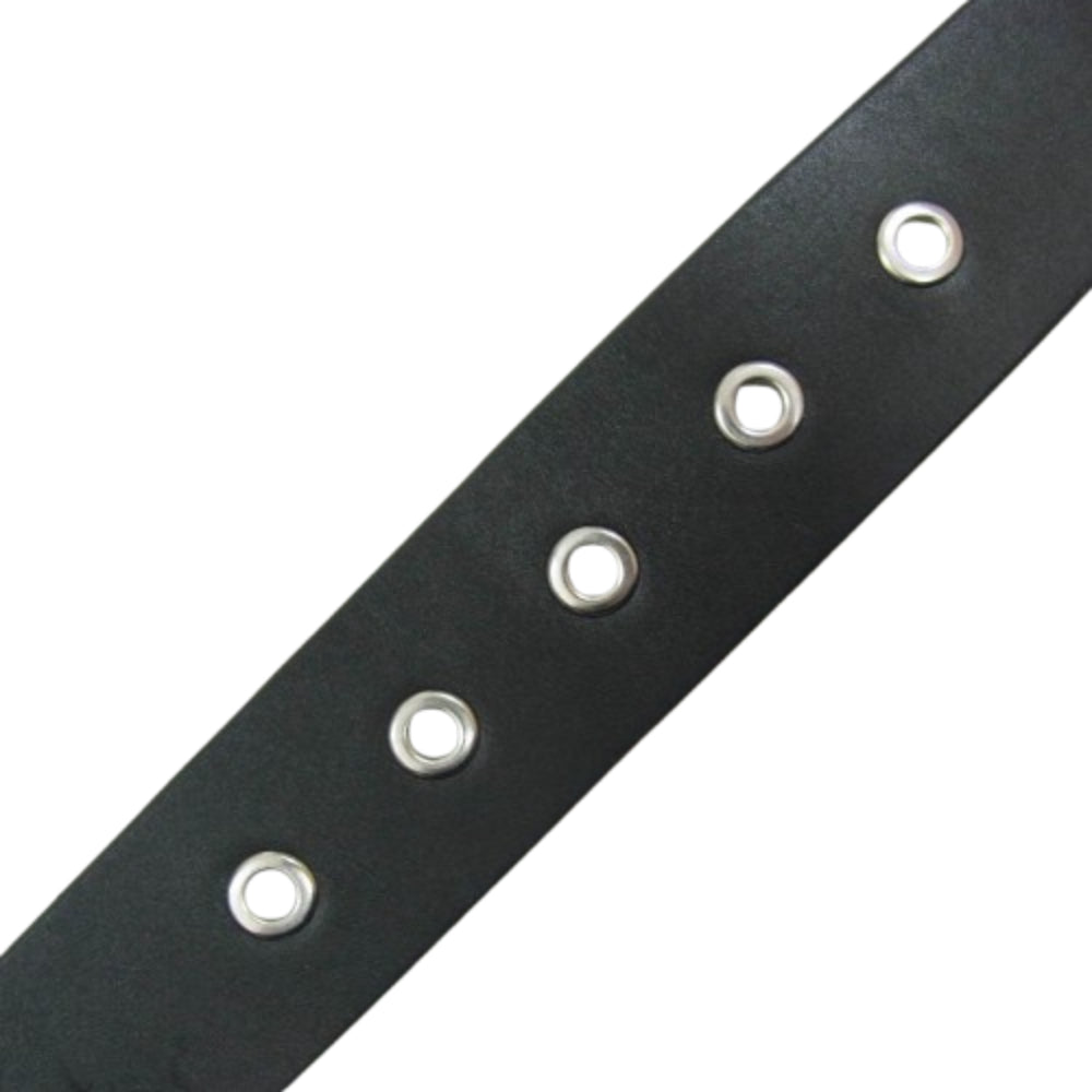 RAF SIMONS ラフシモンズ × fred perry スタッズ レザー ベルト ブラック系【美品】【中古】