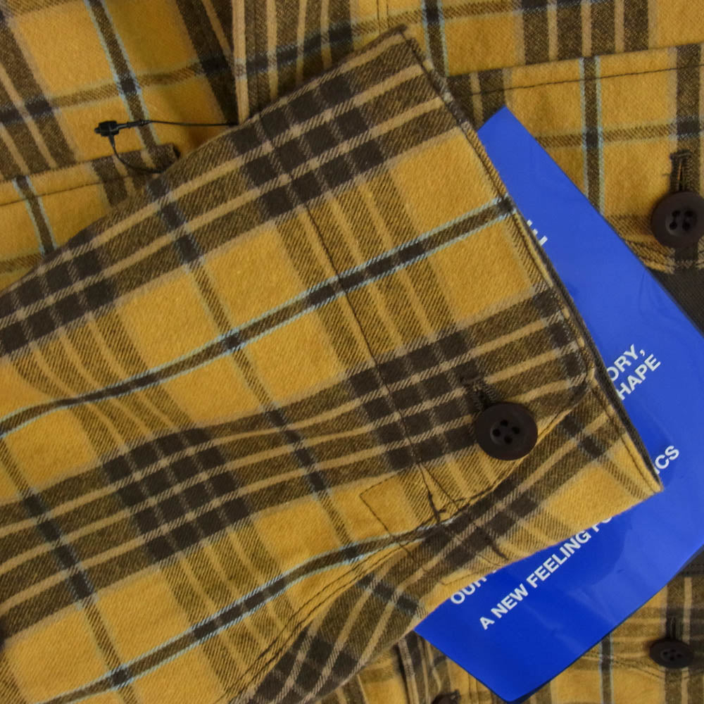 JUNYA WATANABE COMME des GARCONS MAN ジュンヤワタナベコムデギャルソンマン AD2024 WN-J008-051-1-1 綿 デニム 多素材 パッチ ワーク ジャケット チェック ブラウン系 XS【新古品】【未使用】【中古】