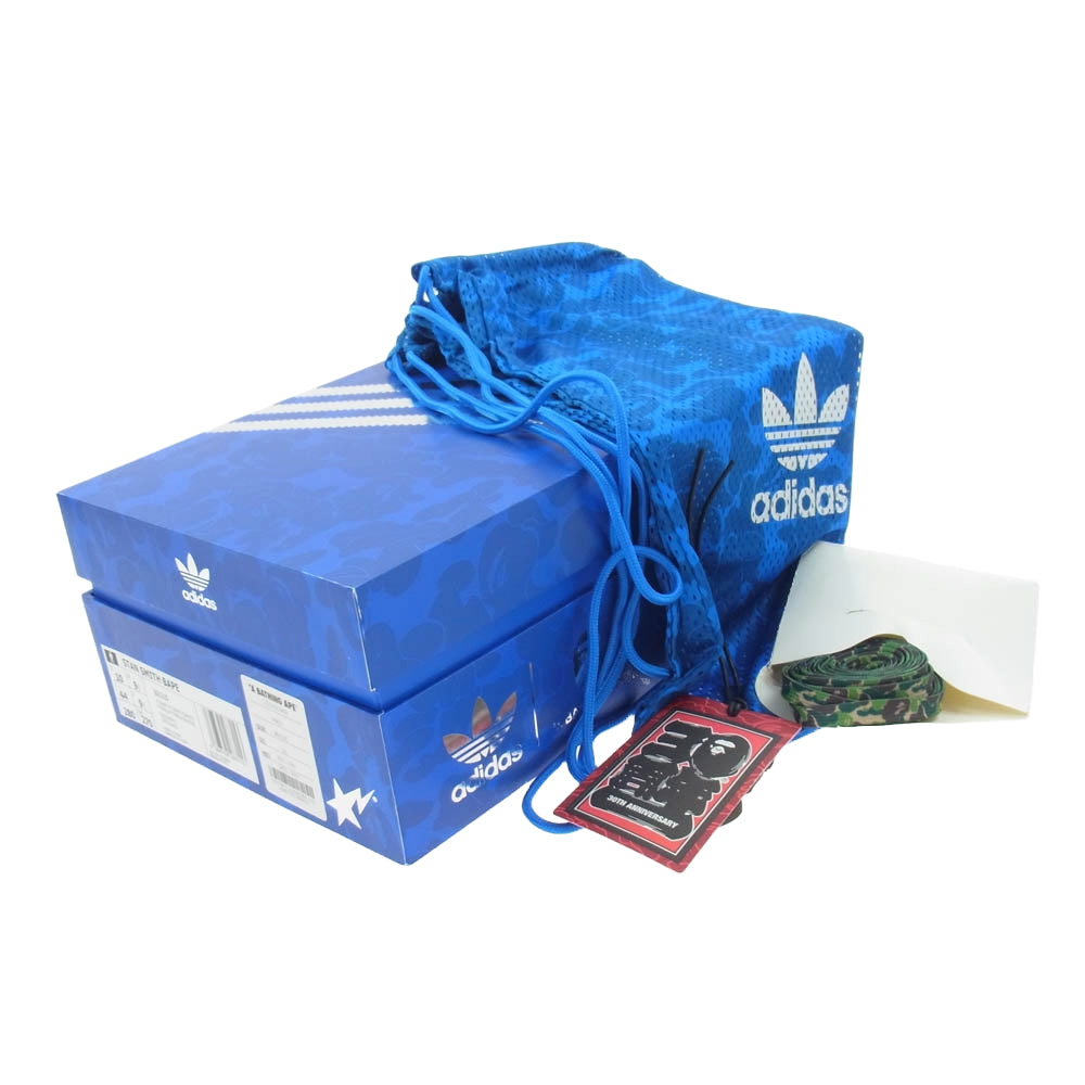 adidas アディダス IG1115 A BATHING APE Originals Stan Smith 30th Anniversary White アベイシングエイプ オリジナルス スタンスミス 30周年 アニバーサリー ホワイト ホワイト系 28cm【新古品】【未使用】【中古】