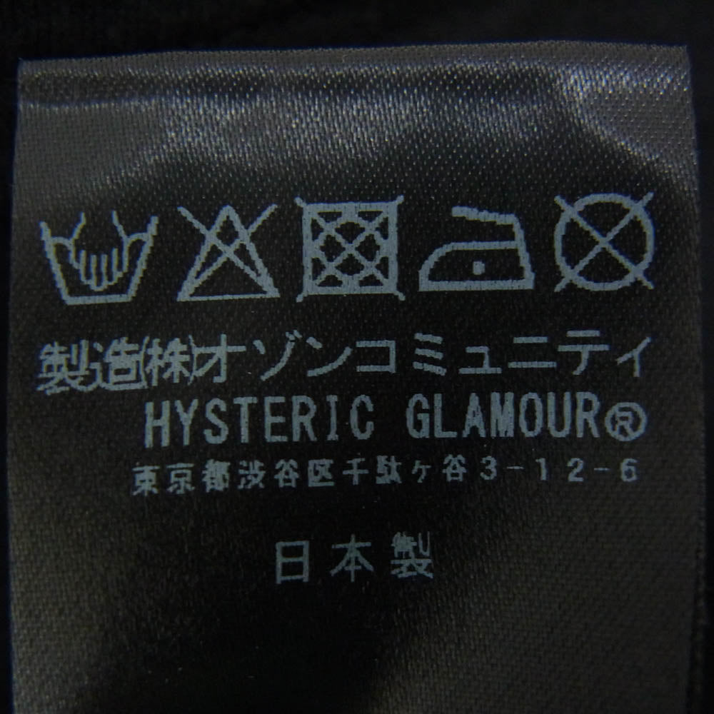 HYSTERIC GLAMOUR ヒステリックグラマー 21SS 01212CT02 ヒスガール プリント Tシャツ 半袖カットソー ブラック系 FREE【中古】