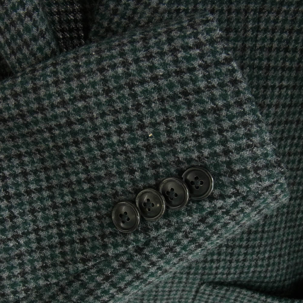 UNITED ARROWS ユナイテッドアローズ 3122-145-1416 green label relaxing テーラード ジャケット 千鳥格子 ツイード グレー系 グリーン系 44【中古】