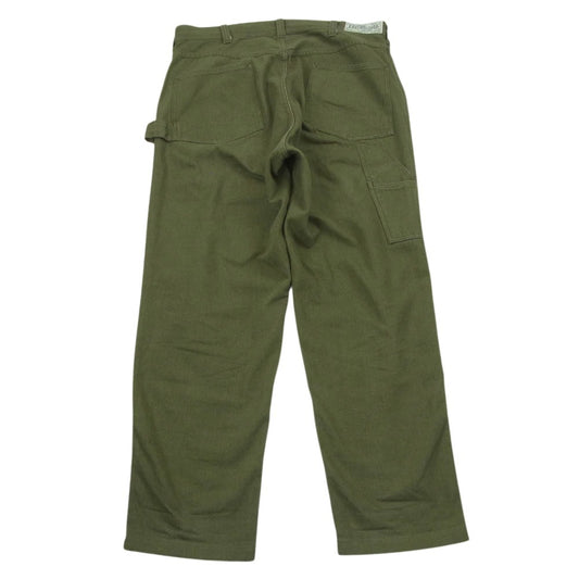 FREEWHEELERS フリーホイーラーズ GREASE MONKEY OVERALLS グリースモンキー オーバーオールズ パンツ グリーン系 34 × 32【中古】