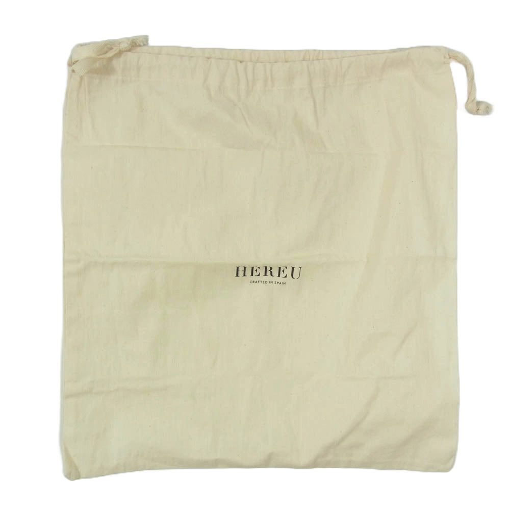 ヘリュー Bombon bag レザー ボンボン ショルダーバッグ ショルダーポシェット オフホワイト系【中古】