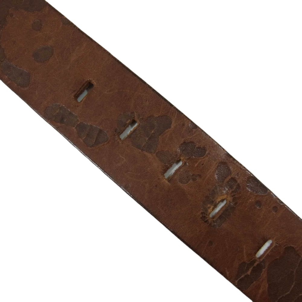 DOLCE&GABBANA ドルチェアンドガッバーナ DCロゴ レザー ベルト ブラウン系【中古】