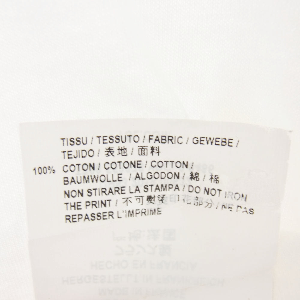 SAINT LAURENT サンローラン 18SS 553378 YBCL2 アニマルロゴ プリント Tシャツ 半袖カットソー ホワイト系 XS【中古】