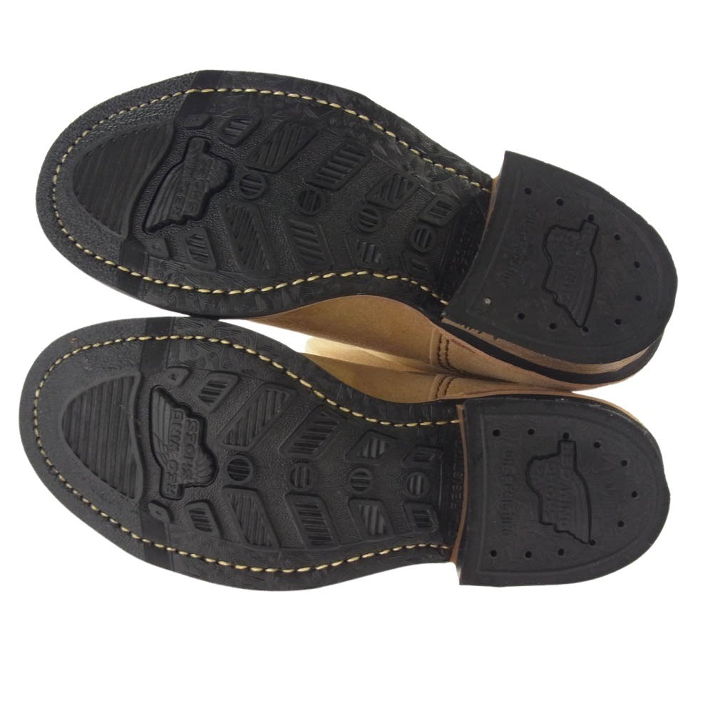 RED WING レッドウィング 8268 ENGINEER BOOT スエード エンジニアブーツ 2007年製 ベージュ系 5D【極上美品】【中古】