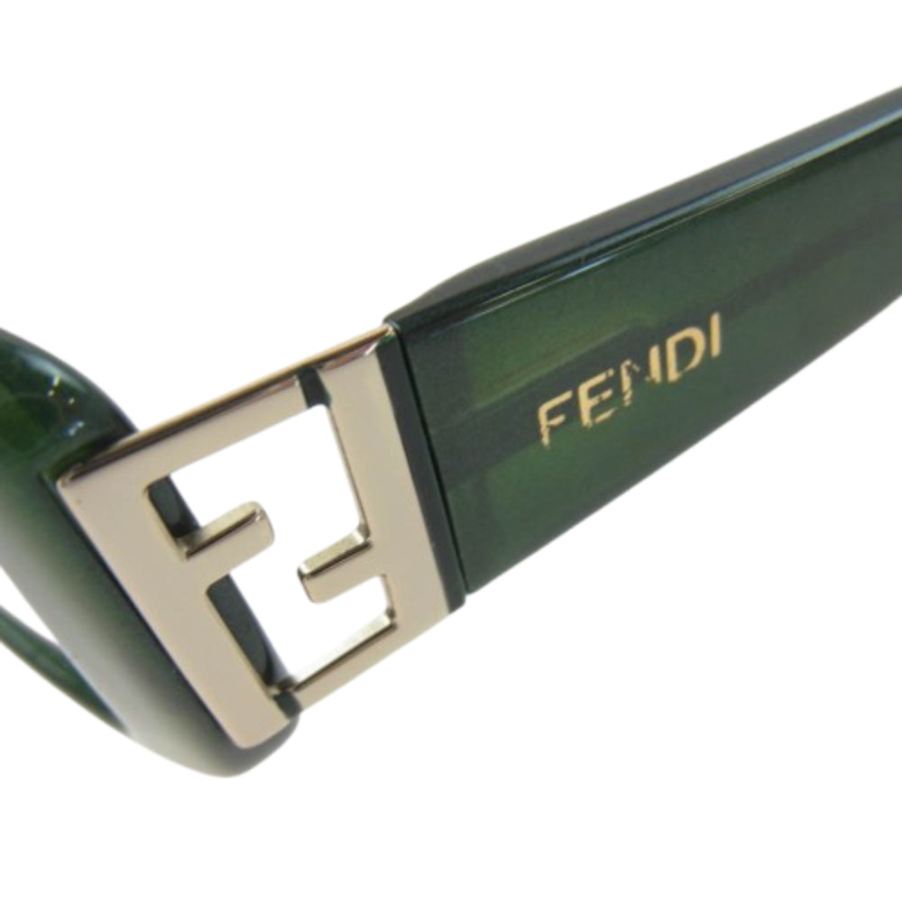 FENDI フェンディ F975 イタリア製 眼鏡 メガネ アイウェア フレーム:グリーン系 52□14【中古】