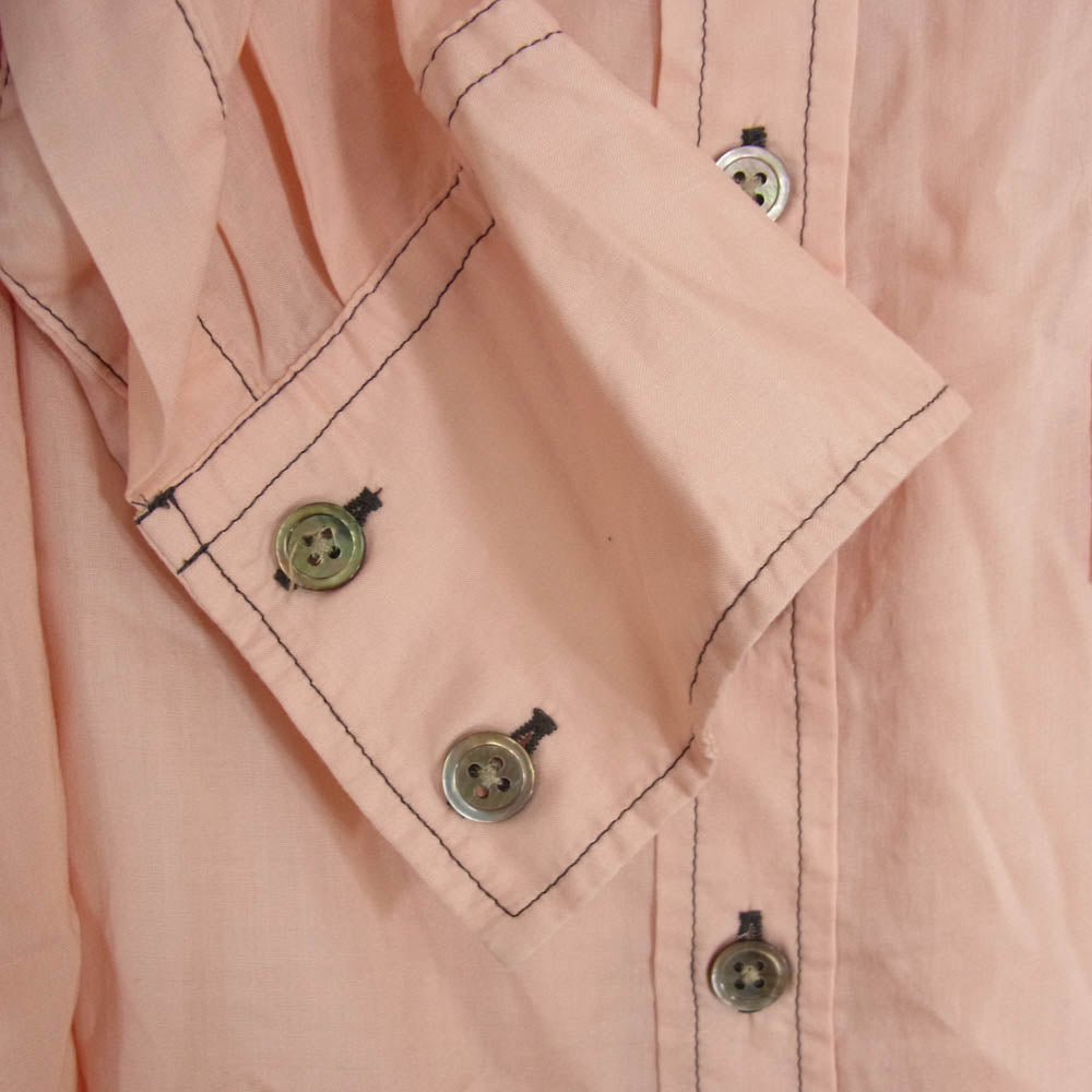 サルバム SJ-B05-020 ロング オーバー 長袖 シャツ ピンク系 M【中古】