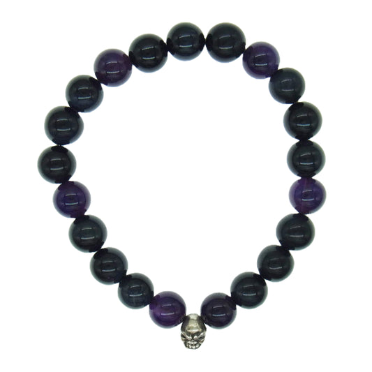 TRAVIS WALKER トラヴィスワーカー 10mm ビーズ ブレスレット ブラック系【中古】