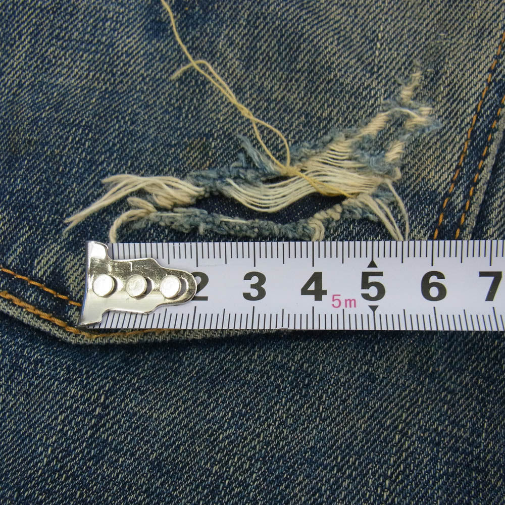 Levi's リーバイス 復刻 501XX ギャラ入り 紙パッチ BIGE 均等V フロントVステッチ オフセットセンターループ インディゴブルー系 W31【中古】