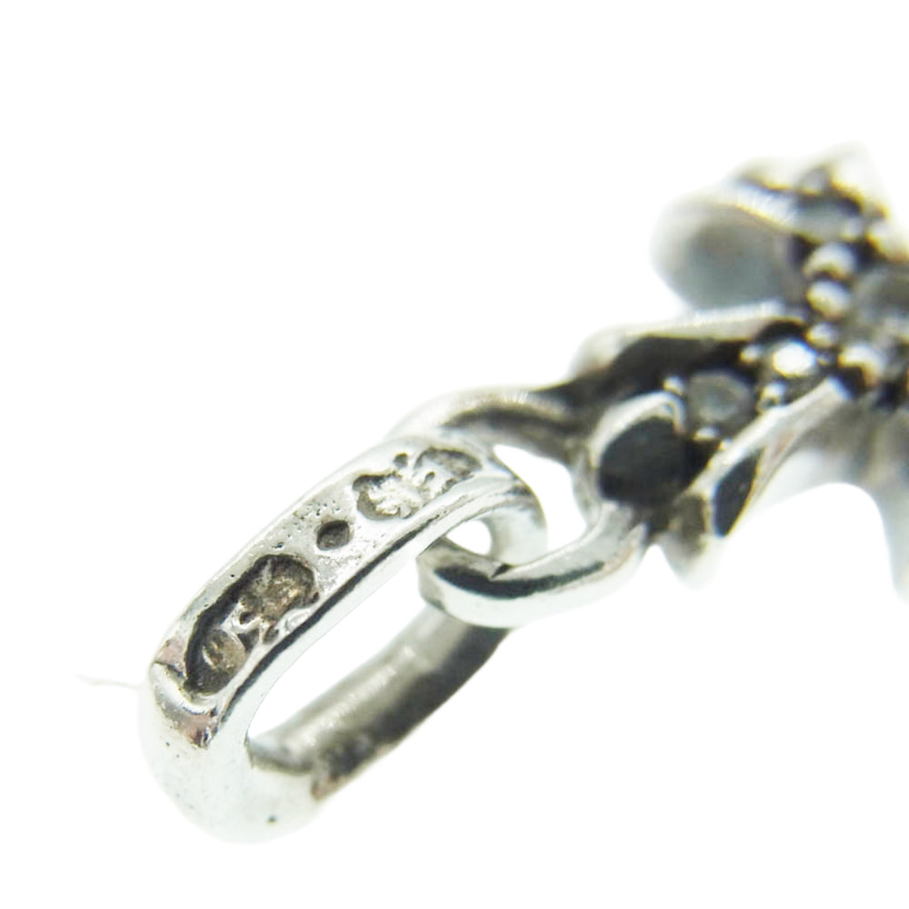 CHROME HEARTS クロムハーツ(原本無) CRS BBYFAT P DMND ベイビーファット パヴェ ダイヤ クロス チャーム ペンダントトップ シルバー系【中古】