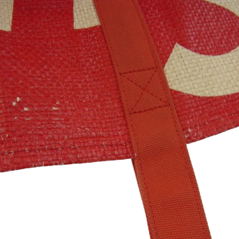 Supreme シュプリーム 20SS RAFFIA TOTE BAG ラフィア トート バッグ レッド系【中古】