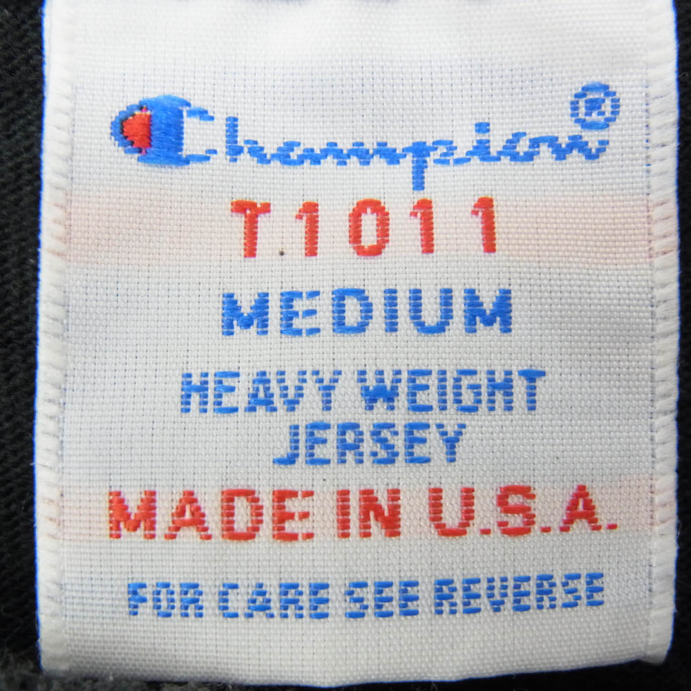 Ron Herman ロンハーマン T1011 RHC別注 champion チャンピオン CALIFORNIA フロント プリント ヘビー ウェイト Tシャツ ブラック系 M【中古】
