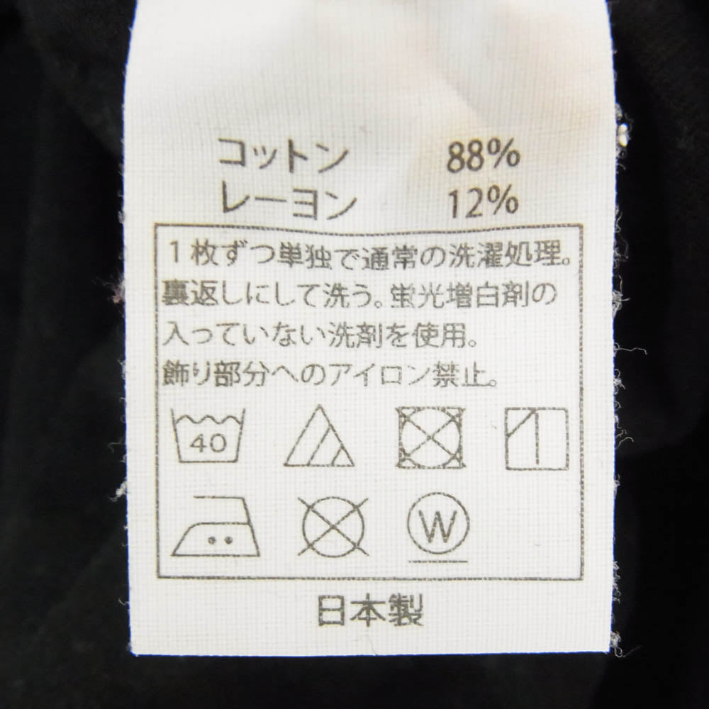 COOTIE クーティー 18SS CTE-18S304 Print S/S Tee プリント 丸首 クルーネック 半袖 Tシャツ ブラック系 L【中古】