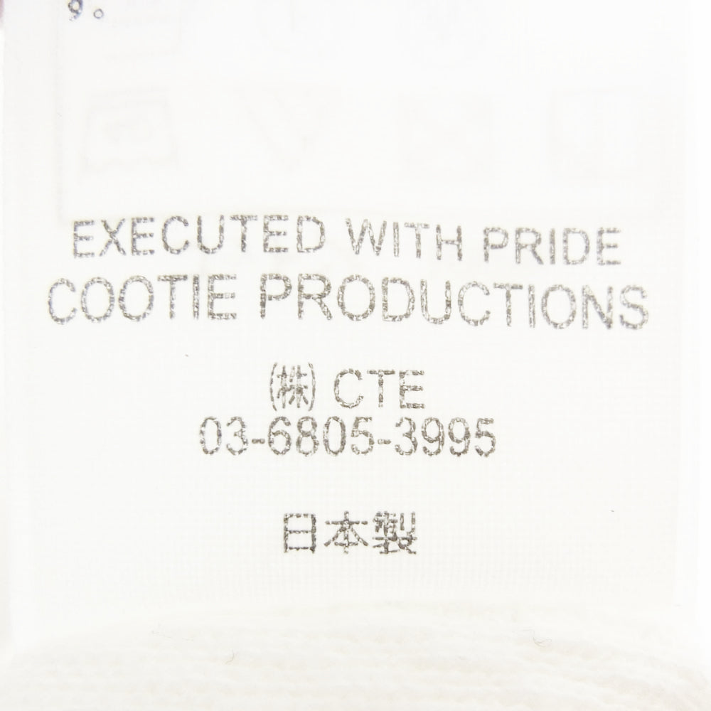 COOTIE クーティー 22SS CTE-22S304 Honeycomb Thermal Crewneck S/S Tee ハニカムサーマル クルーネック 半袖 Tシャツ ホワイト系 M【中古】