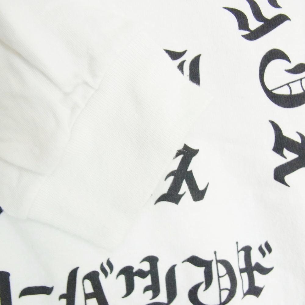 COOTIE クーティー 19AW Print L/S Tee マイライフマイルールス プリント ロングスリーブ Tシャツ ホワイト系 M【中古】