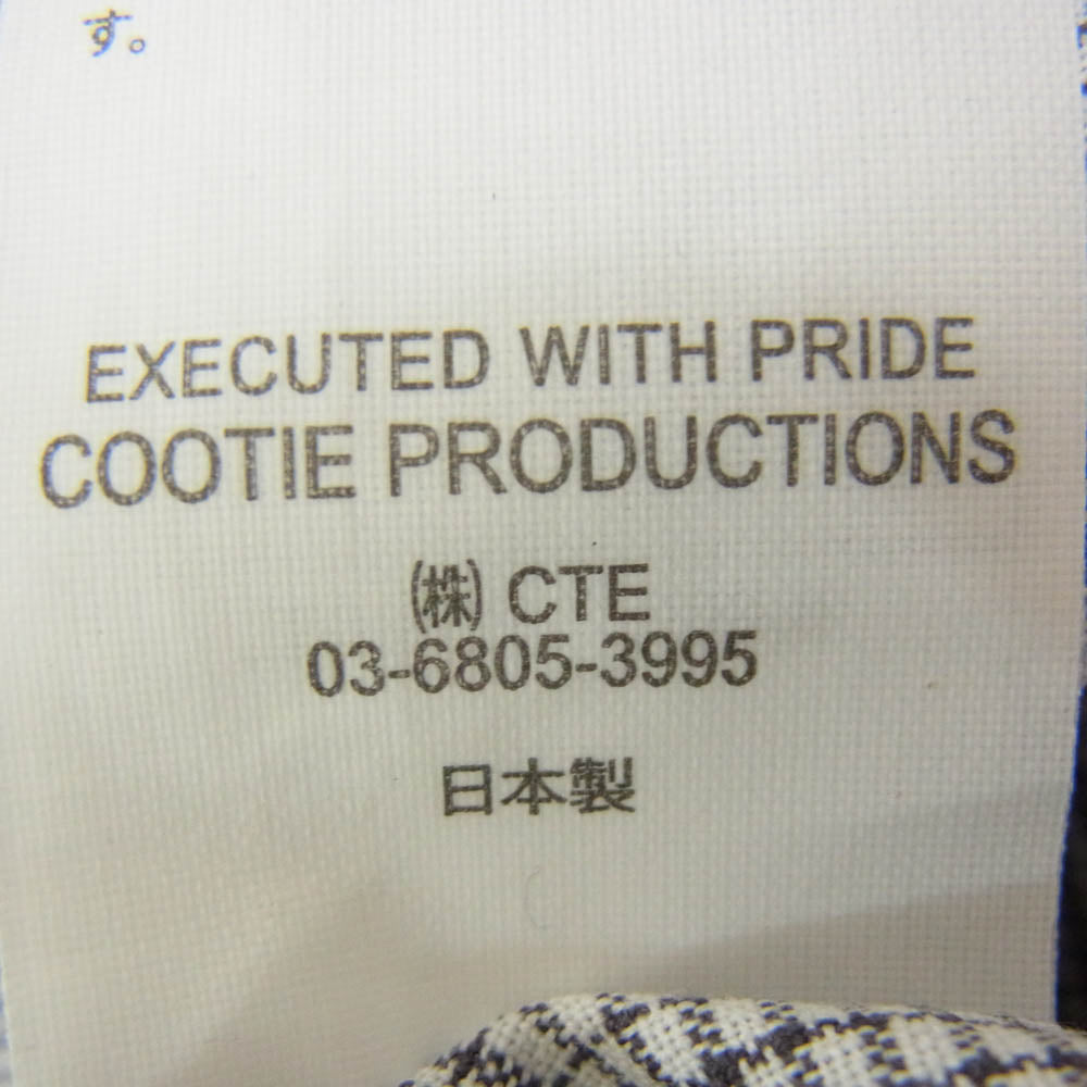 COOTIE クーティー 22SS Ombre Check S/S Shirt 半袖 チェック シャツ ブラック系 M【中古】