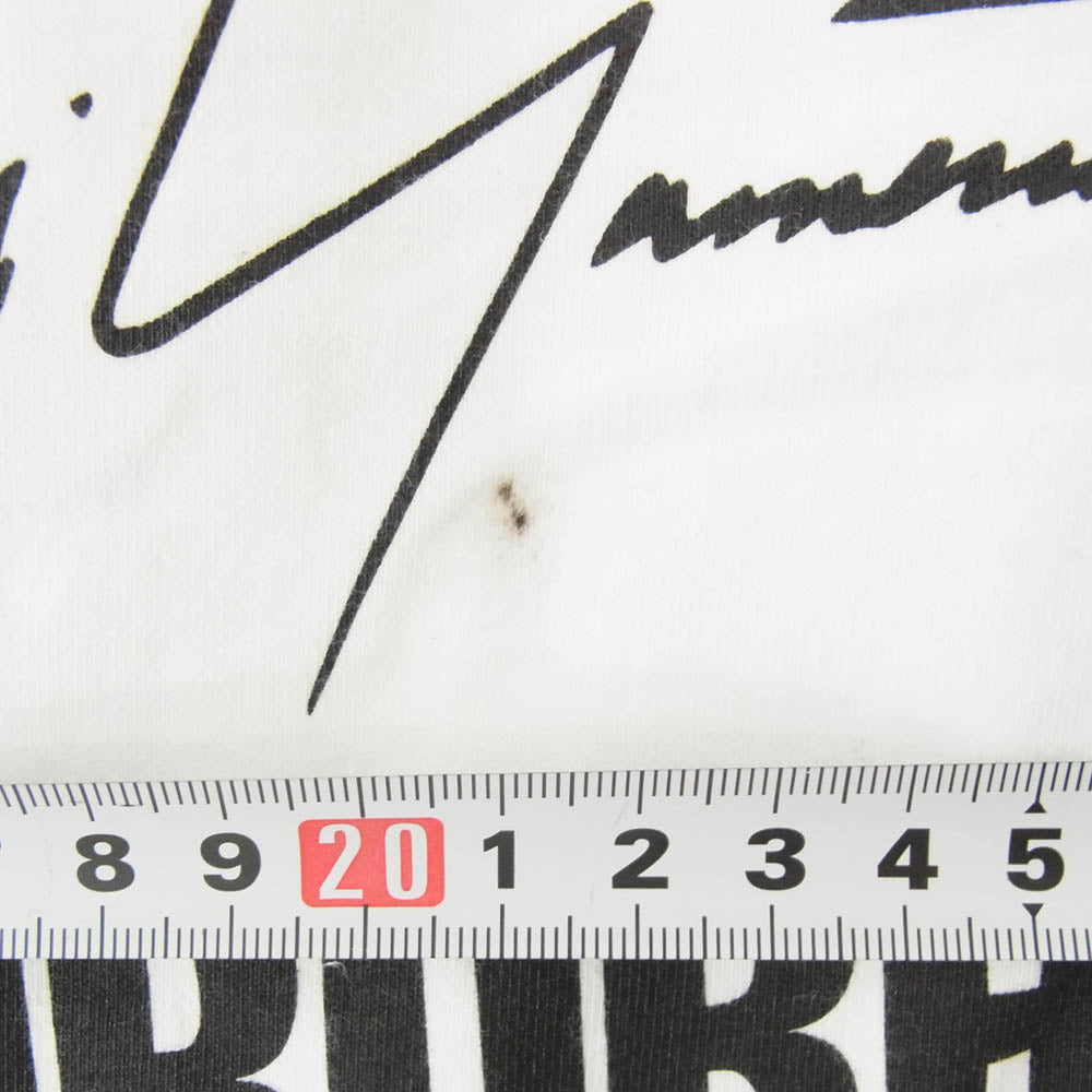 Yohji Yamamoto ヨウジヤマモト 23SS HZ-T62-287 × NEIGHBORHOOD ネイバーフッド スカルロゴプリント Tシャツ 半袖 カットソー ホワイト系 L【中古】
