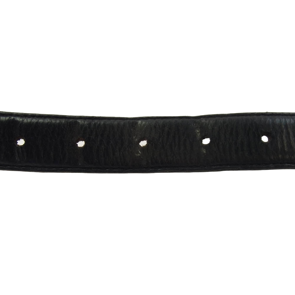 CHROME HEARTS クロムハーツ(原本無) 1.0 CLASSIC 3PC クラシック 3ピース レザー ベルト ブラック系 シルバー系 32【中古】