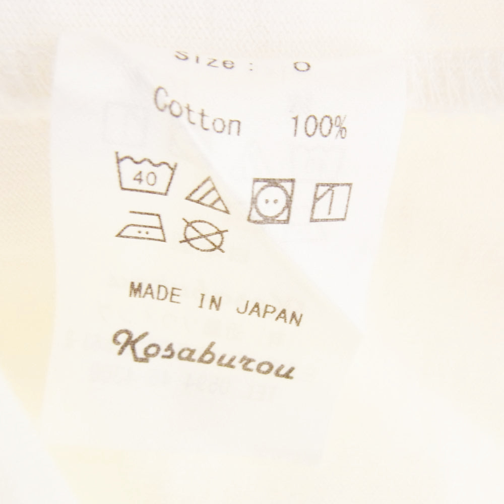 コサブロウ HEAVY-WEIGHT 100年 S/S TEE ヘビーウェイト Tシャツ 半袖カットソー ホワイト ホワイト系【中古】