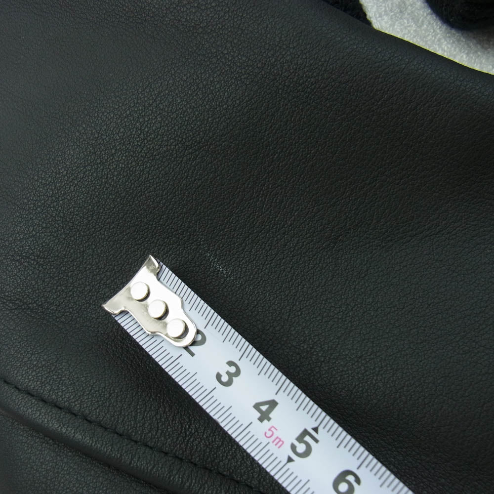 Supreme シュプリーム 24SS Big Logo Chenille Varsity Jacket Black ビッグロゴ シェニール バーシティジャケット スタジアムジャケット スタジャン ブラック系 L【中古】