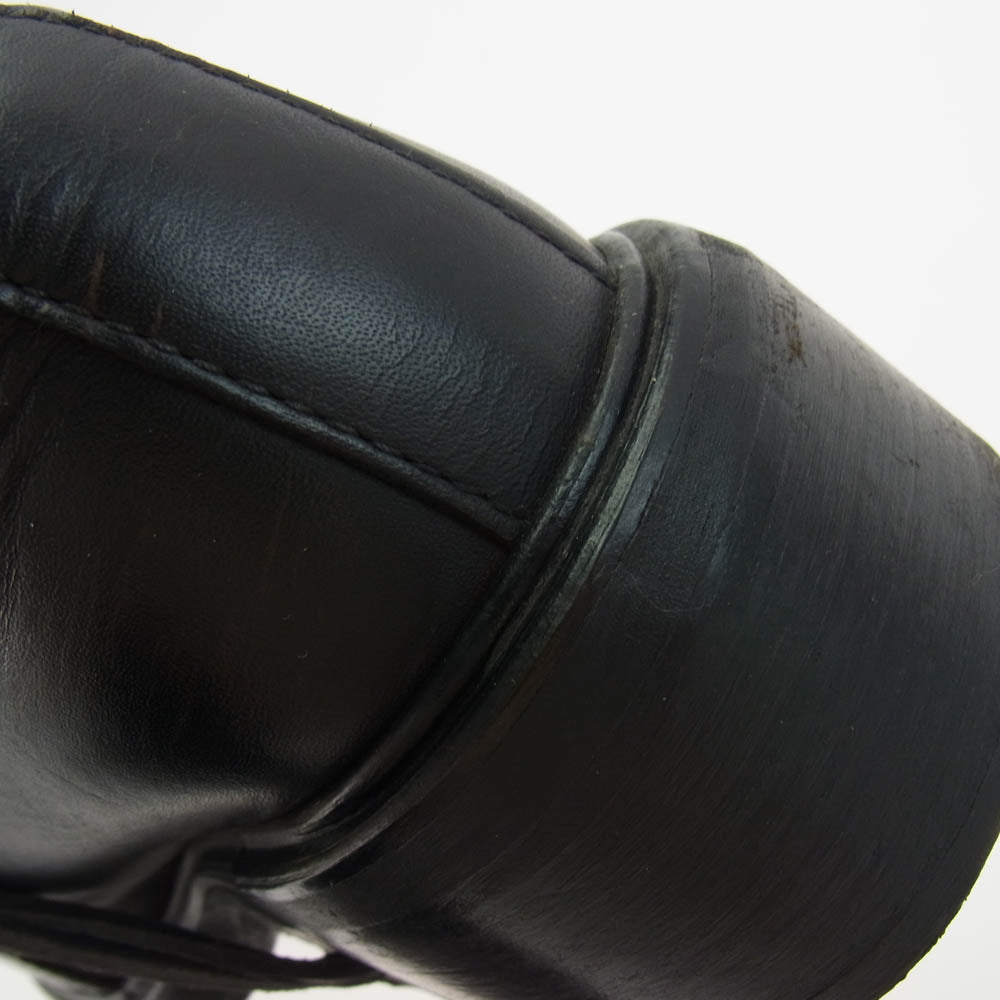 DIRK BIKKEMBERGS ダークビッケンバーグ レザー ワイヤー ブーツ ブラック系 41【中古】