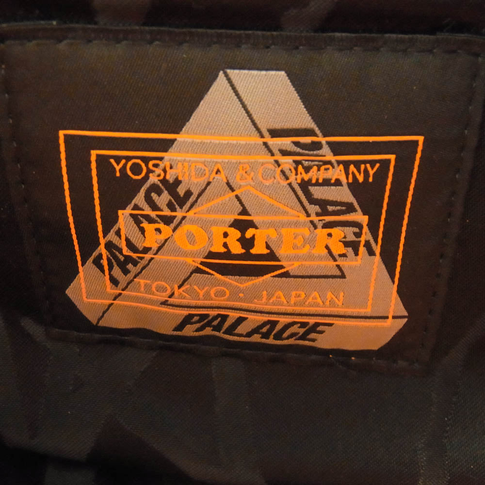 PORTER ポーター × PALACE パレス WAIST BAG ウエスト バッグ ショルダーバック ブラック系【美品】【中古】