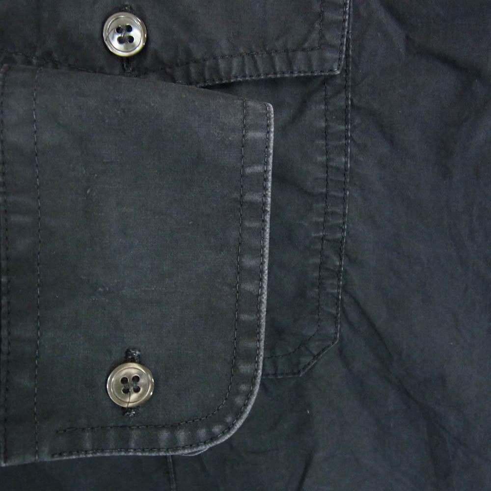RAF SIMONS ラフシモンズ 03SS 消費者期 アーカイブ MILITARY SHIRT 袖 ワッペン ミリタリー 長袖 シャツ ブラック系 48【中古】