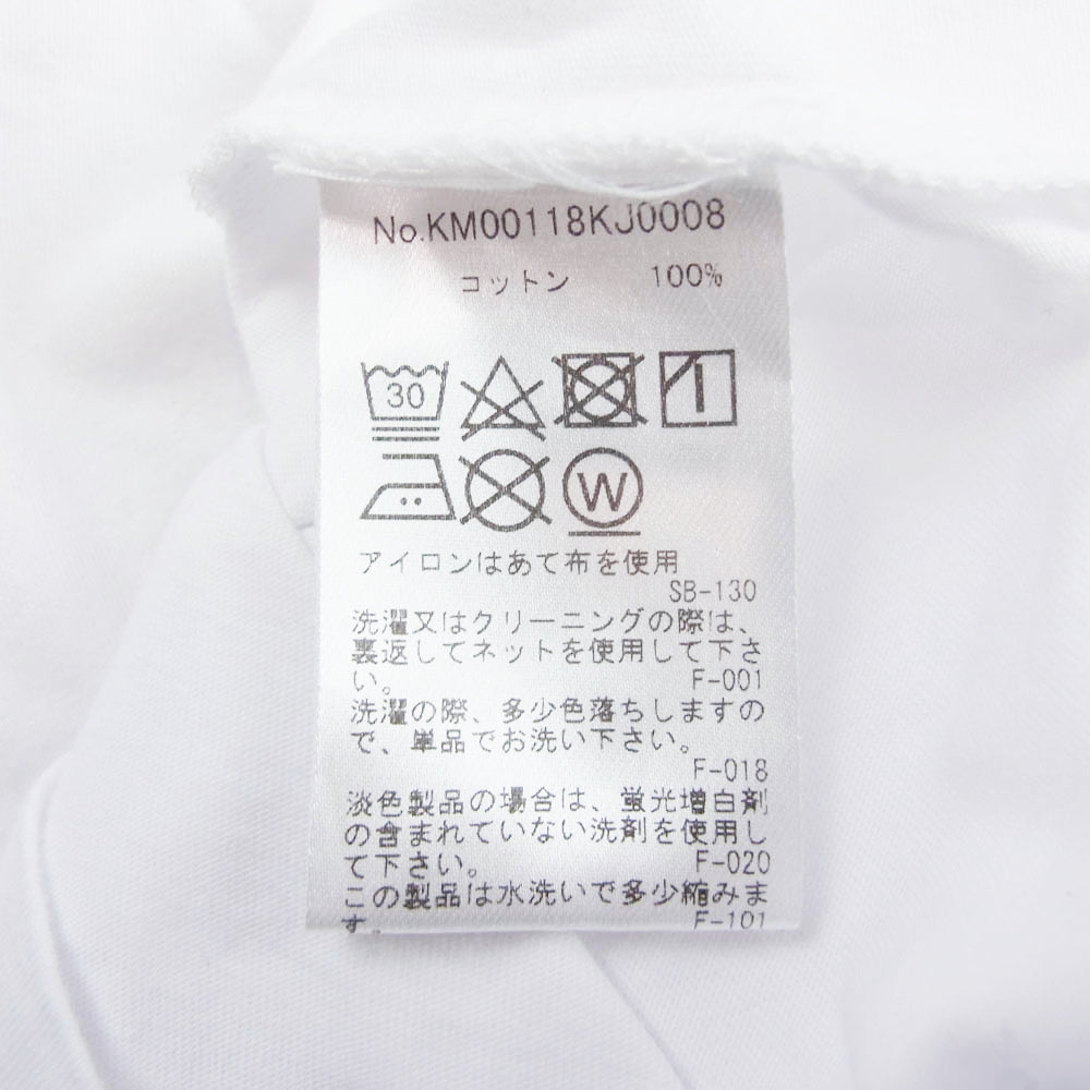 MAISON KITSUNE メゾンキツネ KM00118KJ0008 VIBRANT FOX HEAD プリント クルーネック Tシャツ 半袖 ホワイト系 M【中古】