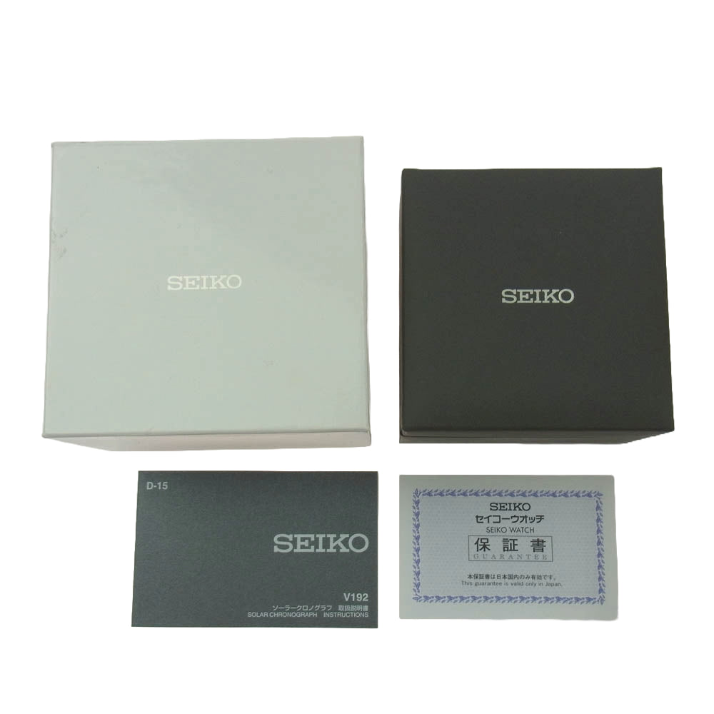 SEIKO セイコー SBDL085 V192-0AF0 プロスペックス スピードタイマー クロノグラフ ソーラー 腕時計 ウォッチ シルバー系【中古】