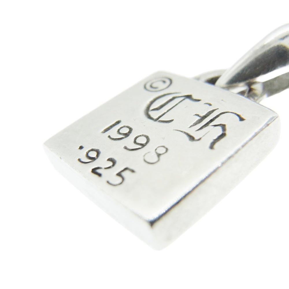 CHROME HEARTS クロムハーツ(原本無) FRAMED CH PLUS フレームドCHプラス チャーム シルバー ネックレス シルバー系【中古】